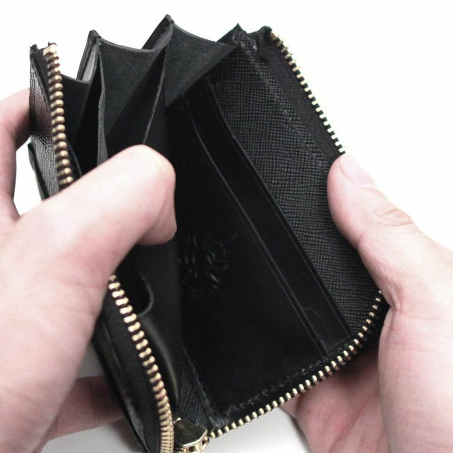 ショートウォレット S'FACTORY 革財布 S'FACTORY 革財布 L字ファスナー ショートウォレット ブラックパイソン