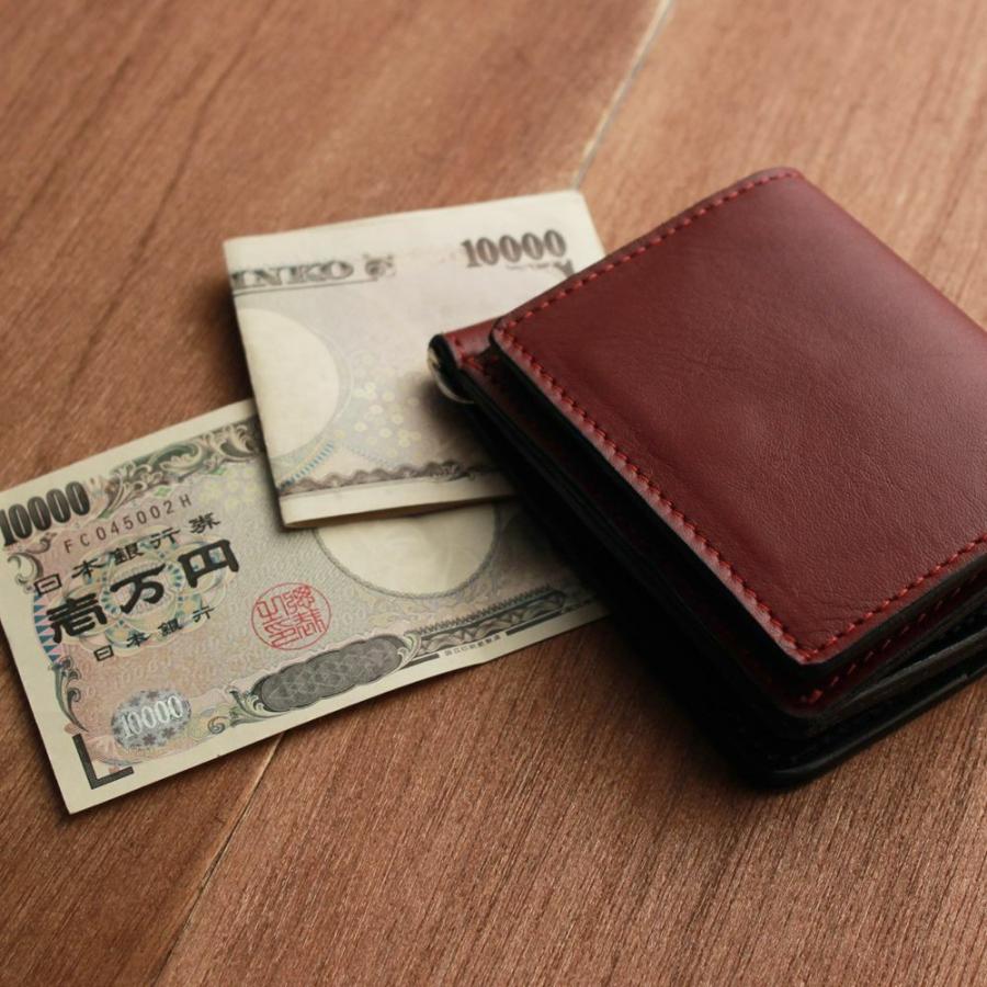 マネークリップウォレット マネークリップウォレット｜コインケース付き｜柿渋染め – h&craft.