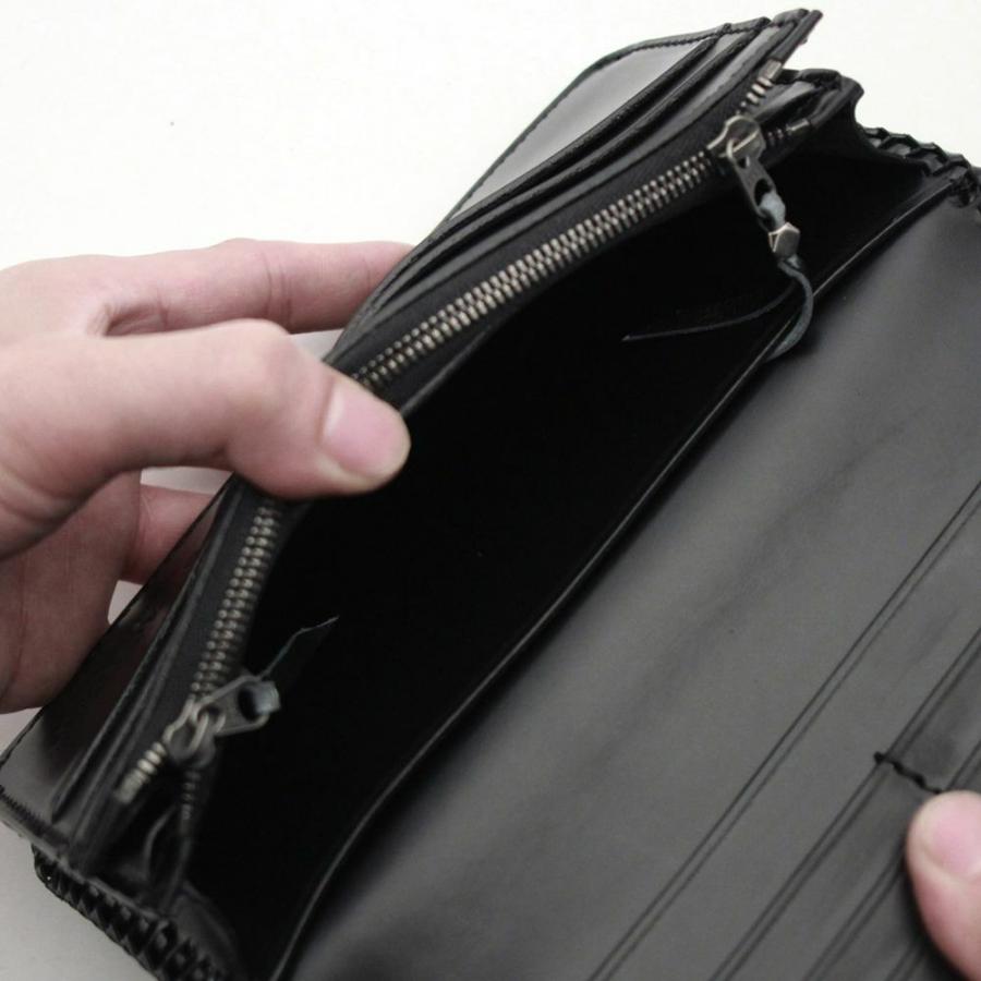 S'FACTORY 革財布 縁編み ロングウォレット パイソン(ヘビ革) : S