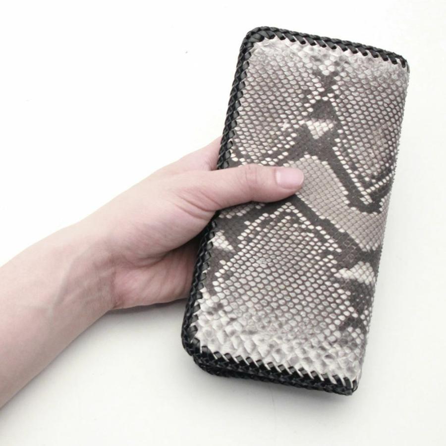 ヘビ革 編み込みデザイン 長財布 楽天市場】S'FACTORYエスファクトリー 縁編み ロングウォレット