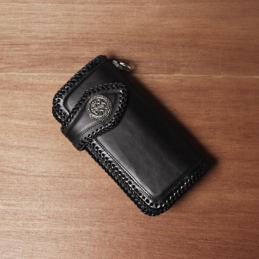 S'FACTORY 革財布 バイカーズウォレット05 カウレザー ブラック（牛革