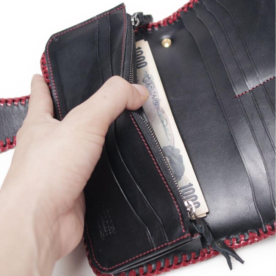 S'FACTORY 革財布 バイカーズウォレット05 カウレザー ブラック