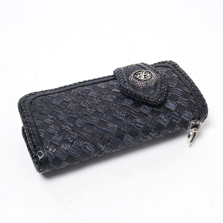 S'FACTORY 革財布 バイカーズウォレット05 シャーク メッシュ