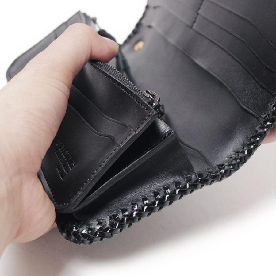 S'FACTORY 革財布 バイカーズウォレット05 クロコダイル ブラック