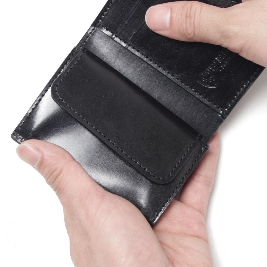 S'FACTORY 革財布 三つ折りミニウォレット 栃木レザー ブラック（牛革