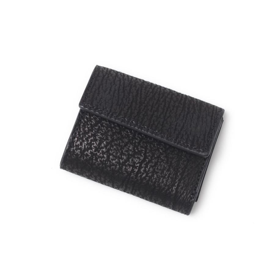 S'FACTORY 革財布 三つ折りミニウォレット シャーク（サメ革） : S