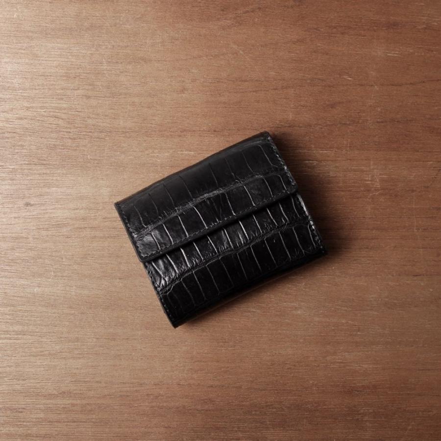 S'FACTORY 革財布 三つ折りミニウォレット クロコダイル（ワニ革）の画像