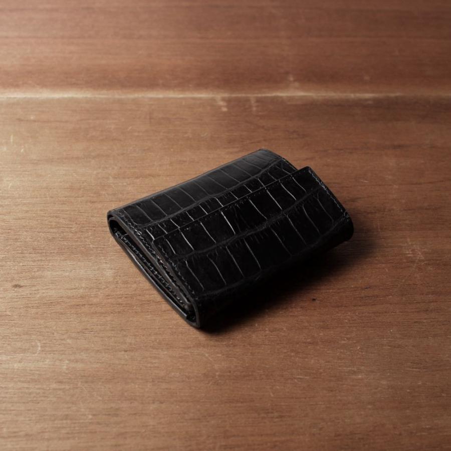 S'FACTORY 革財布 三つ折りミニウォレット クロコダイル（ワニ革）の画像