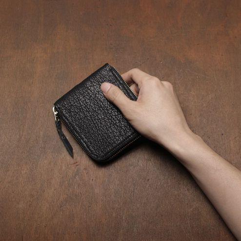 S'FACTORY（エスファクトリー） 革財布 スリムファスナー ショート