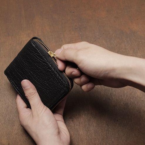 S'FACTORY（エスファクトリー） 革財布 スリムファスナー ショート