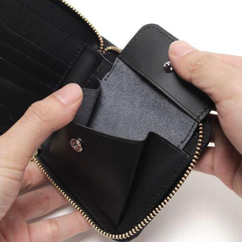 S'FACTORY（エスファクトリー） 革財布 スリムファスナー ショート