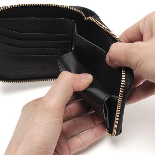 S'FACTORY（エスファクトリー） 革財布 スリムファスナー ショート