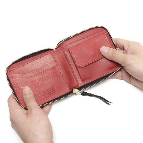 S'FACTORY（エスファクトリー） 革財布 スリムファスナー ショート