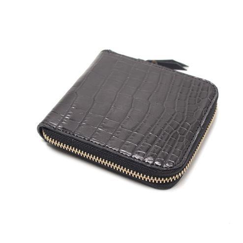 S'FACTORY 革財布 スリムファスナー ショート ウォレット クロコダイルレザー（ワニ革）の画像