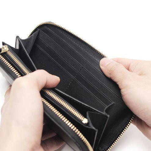 S'FACTORY 革財布 スリムファスナー ロング ウォレット クロコダイルレザー（ワニ革）の画像