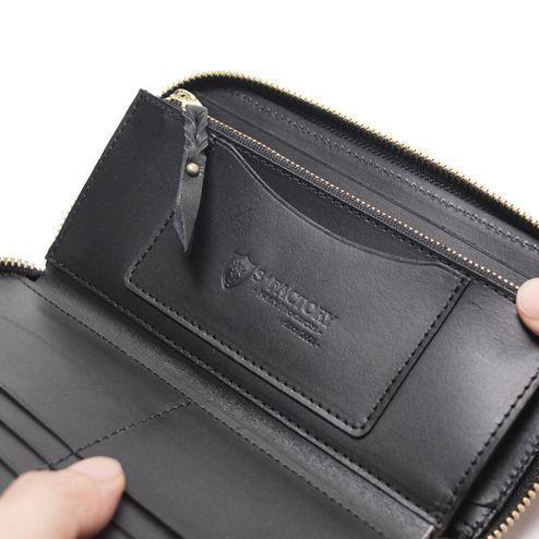 S'FACTORY 革財布 スリムファスナー ロング ウォレット クロコダイルレザー（ワニ革）の画像