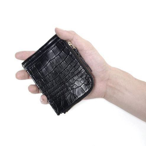 S'FACTORY マネークリップ L字ファスナー コインケース付き