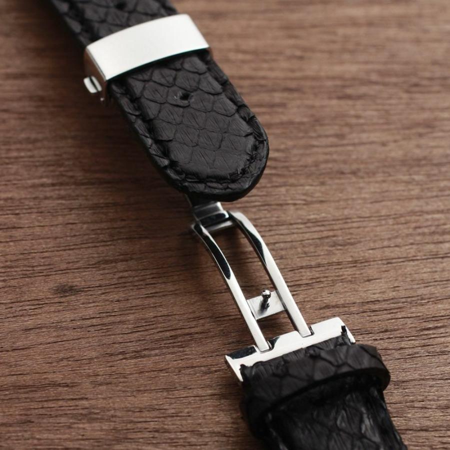 伊製リアルパイソン時計バンド(ラグ幅20mm時計&Smart watch用) S'FACTORY 腕時計 時計ベルト パイソン（ヘビ革） : S FACTORY