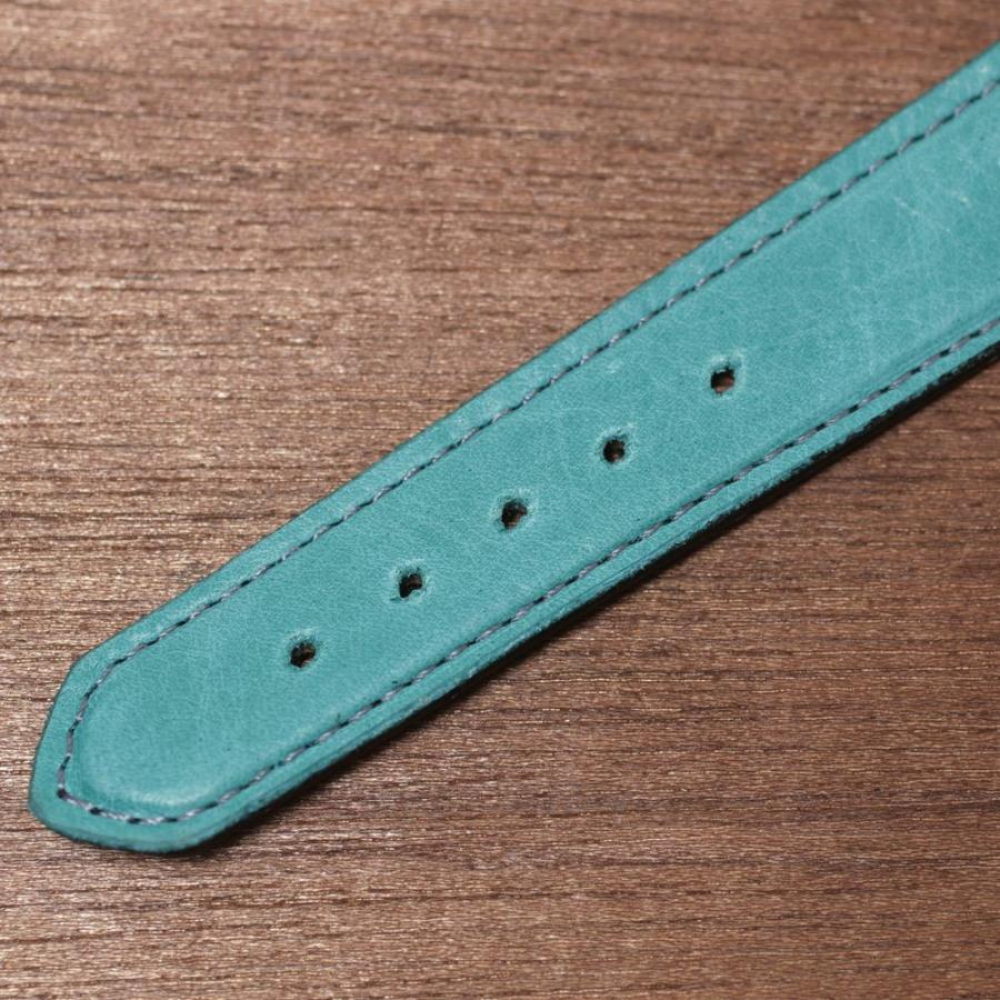 S'FACTORY 腕時計 時計ベルト ターコイズブルー カウレザー(牛革) : S