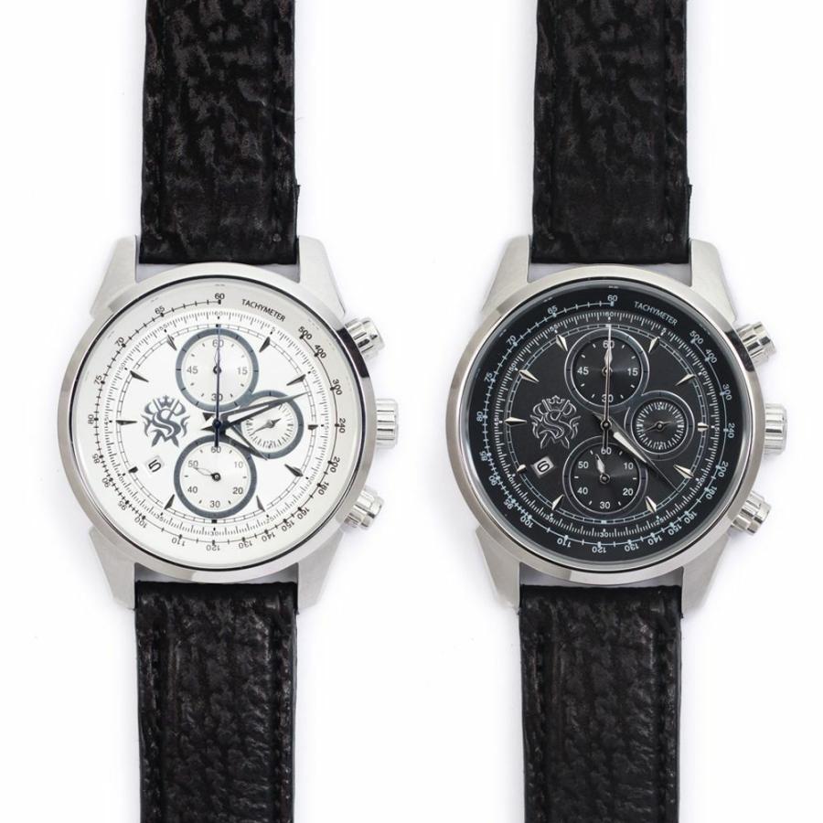 S'FACTORY 腕時計 クロノグラフ腕時計レザーベルト シャーク（サメ革