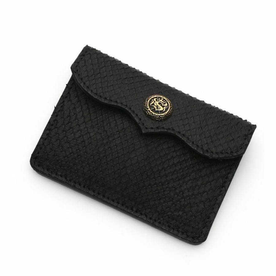 S'FACTORY 革財布 スマート ショート ウォレット ブラックパイソン