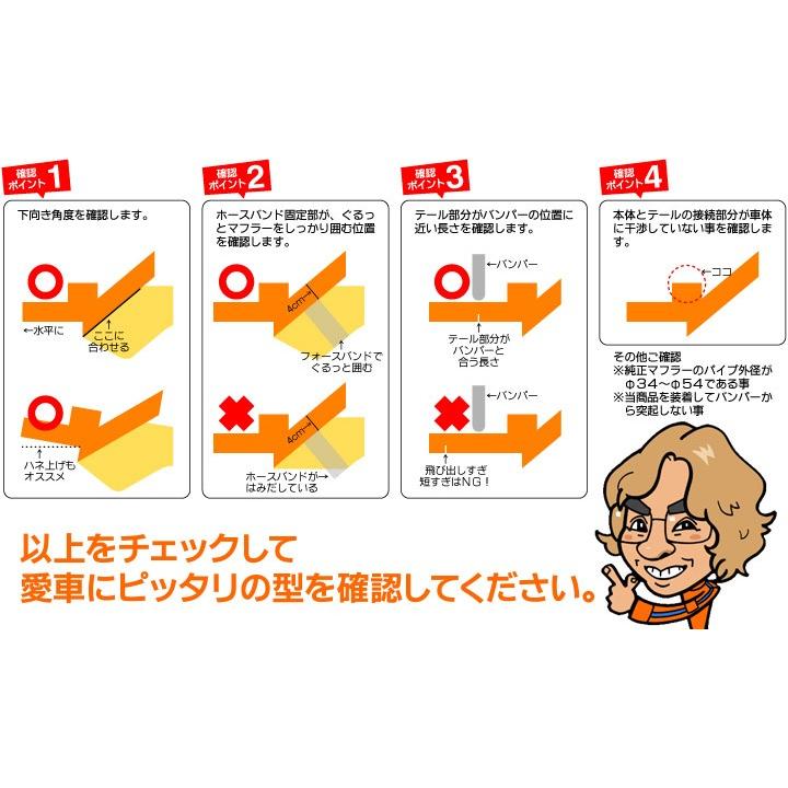 SFC マフラーカッター 事前取付確認プレート 適合商品を選べる 下向き 