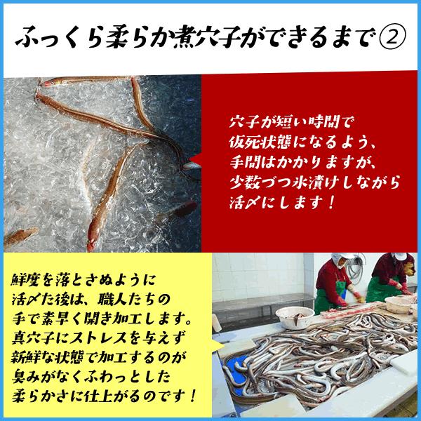 アナゴ 穴子 ふわとろ煮穴子 大型90g 一本物 化学調味料無添加 あなご 冷凍食品 かば焼きのタレ付き｜sfd-ymd｜05