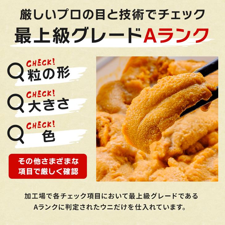 うに ウニ 天然生ウニ 100g×3パック 雲丹 ミョウバン不使用 完全無添加