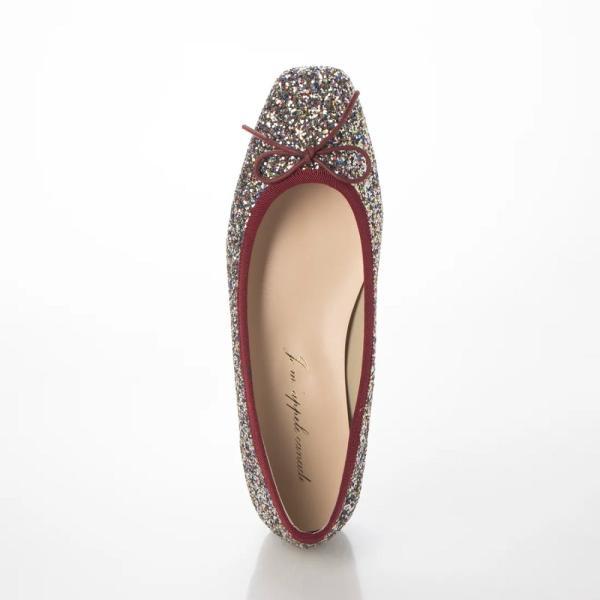 125 美脚イタリア製大粒グリッター バレエフラットパンプス 日本製 コンフォートシューズ コンフォート パンプス  歩きやすい ローヒール     フォーマル | IKplus | 11