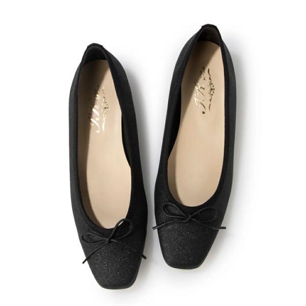 125 美脚イタリア製大粒グリッター バレエフラットパンプス 日本製 コンフォートシューズ コンフォート パンプス  歩きやすい ローヒール     フォーマル | IKplus | 13