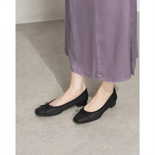 125 美脚イタリア製大粒グリッター バレエフラットパンプス 日本製 コンフォートシューズ コンフォート パンプス  歩きやすい ローヒール     フォーマル | IKplus | 17