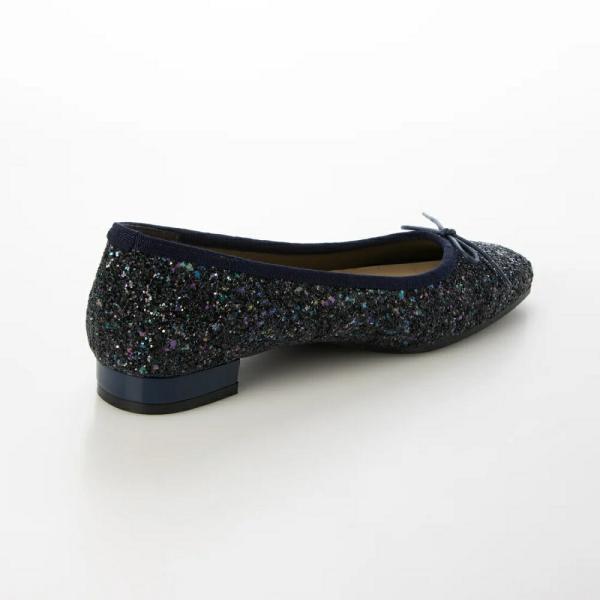 125 美脚イタリア製大粒グリッター バレエフラットパンプス 日本製 コンフォートシューズ コンフォート パンプス  歩きやすい ローヒール     フォーマル | IKplus | 02
