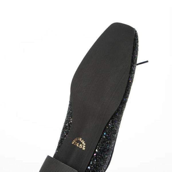 125 美脚イタリア製大粒グリッター バレエフラットパンプス 日本製 コンフォートシューズ コンフォート パンプス  歩きやすい ローヒール     フォーマル | IKplus | 04