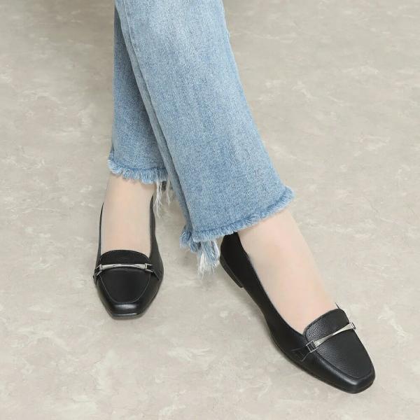 K131 本革 ブラック ビットローファー 日本製 天然皮革 コンフォートシューズ コンフォート パンプス  歩きやすい パンプス ローヒール     フォーマル | IKplus | 07