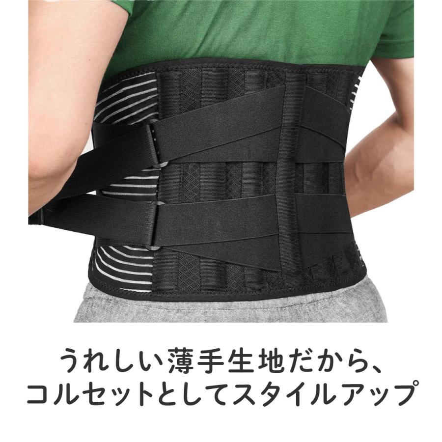 IKplus KM-100 マイナスイオン 腰サポートベルト 男女兼用
