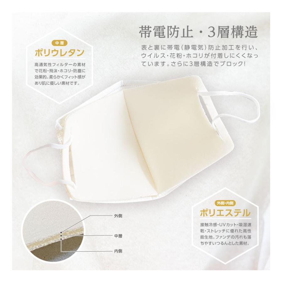 IKplus インナーマスク 日本製 3枚入り MA-22 マスクカバー 肌に優しい