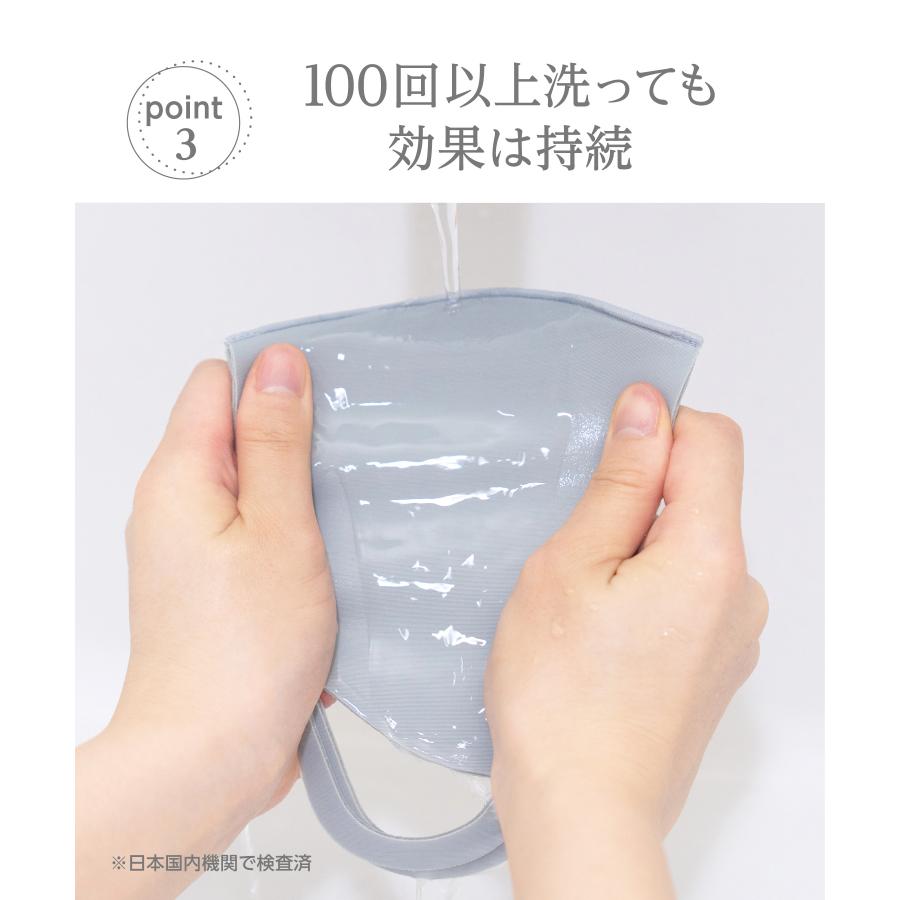 シルクプロテイン　コットン100%　カバー IKplus シルクプロテイン お肌を守って保湿する UVカットマスク
