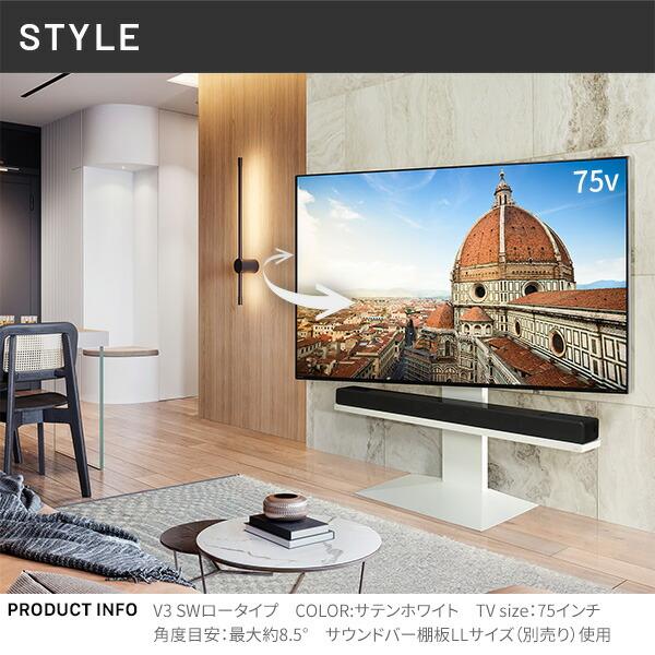 EQUALS（イコールズ） テレビ台 WALLインテリアテレビスタンドV3 SW