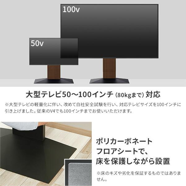 EQUALS（イコールズ） WALLインテリアテレビスタンドV4+棚板セット 55