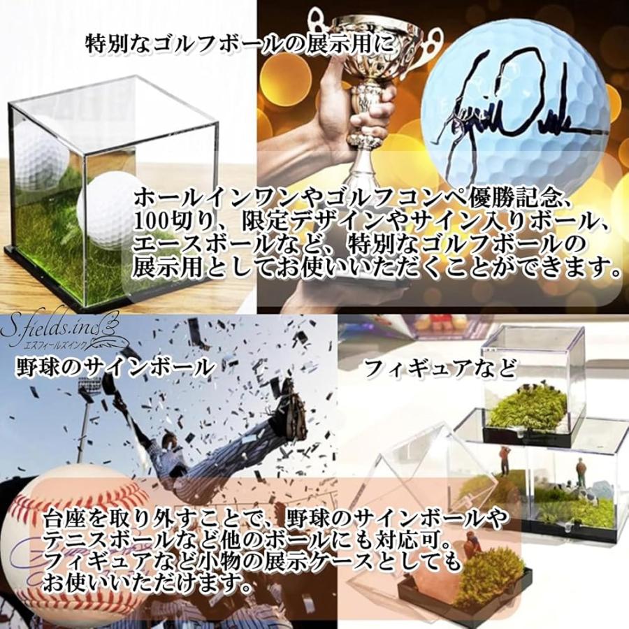 S.fields.inc正規直営店 ゴルフボールケース ディスプレイケース 人工