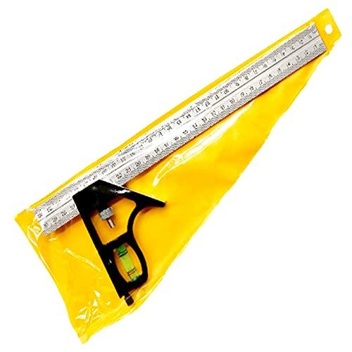 S.fields.inc正規直営店 直角定規 300mm 水平器付き ステンレス アングルルーラー スコヤ工具 ケガキゲージ | 