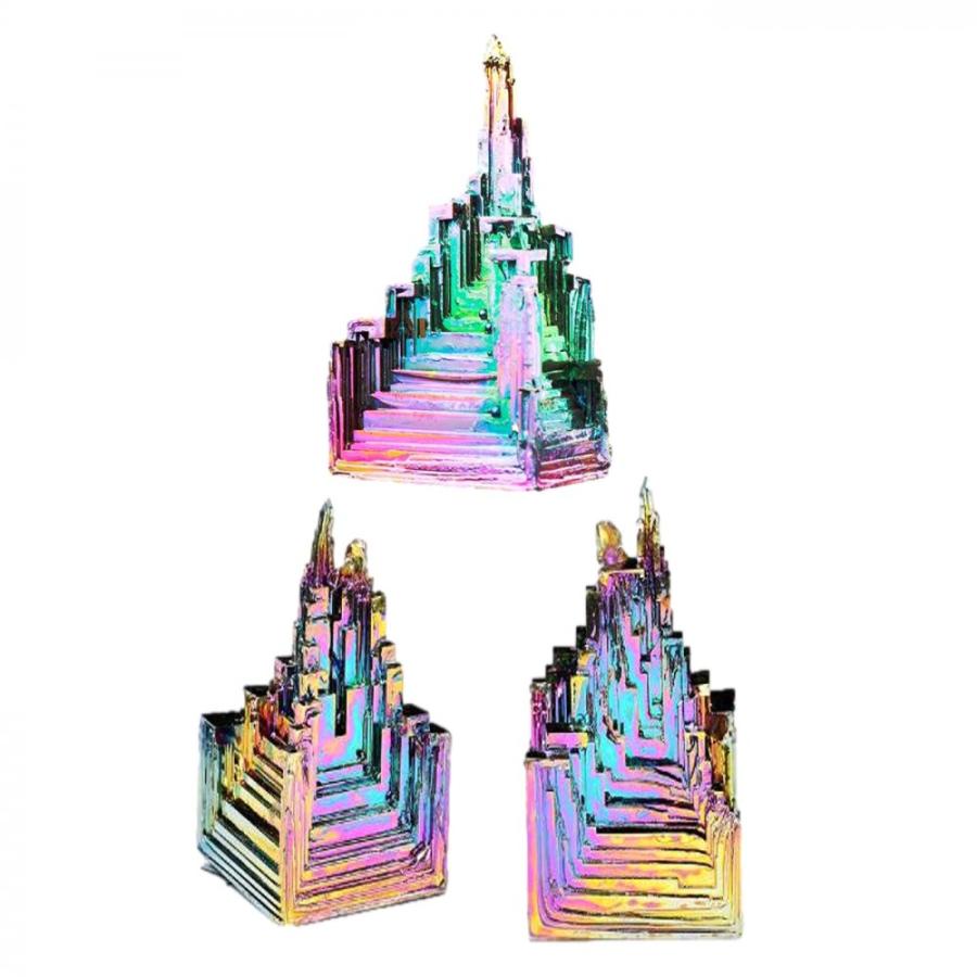 S.fields.inc正規直営店 ビスマス 人工結晶 鉱石 3個セット 金属 鉱物