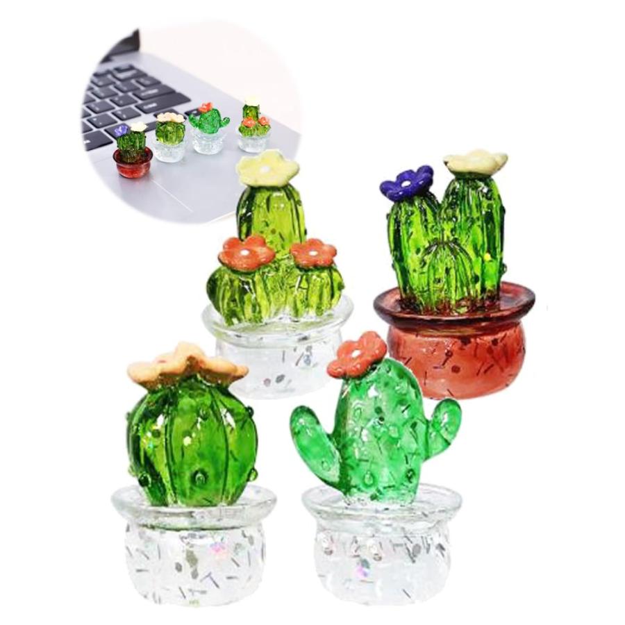 S.fields.inc正規直営店 サボテン ミニオブジェ 置物 4個セット レジン