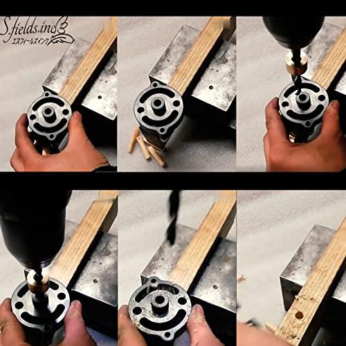 S.fields.inc正規直営店 木工ドリルガイド ダボ穴治具 4-10mm ダボ穴