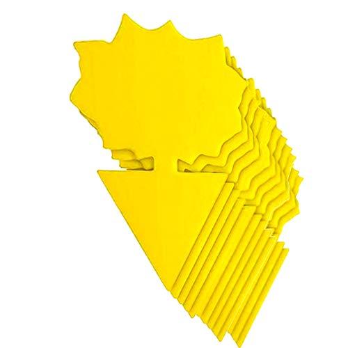 本物品質の 虫取りシート 捕虫シート 50枚セット 薬剤を使用しない植物に優しい 虫が好む黄色い強力両面粘着シート Sarozambia Com