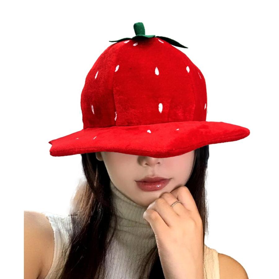 S.fields.inc正規直営店 イチゴ帽子 キャップ 被り物 パーティーハット