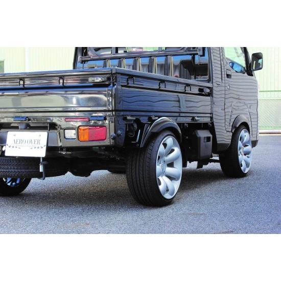 ハイゼットトラック　500系　リアオーバー フェンダー 2個セット AEROOVER/ケーファクトリー【K-TRIDER）オーバーフェンダー リア用