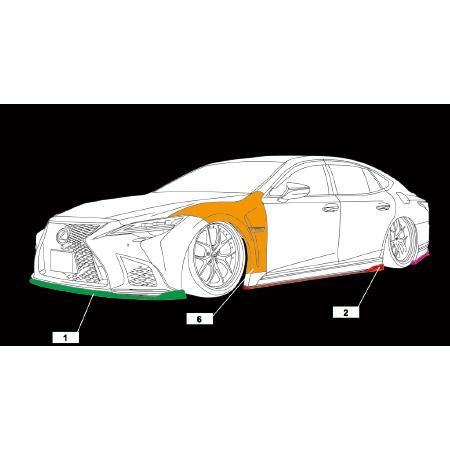 AIMGAIN/エイムゲイン（純VIPSPORT）【エアロ3点セット（フルキット