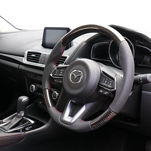 REAL/レアル ステアリング カーボン［オリジナルシリーズ］MAZDA CX-5