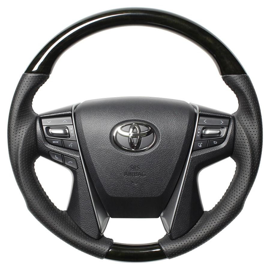 TOYOTA プラド150 純正 木目ステアリング(新品) トヨタ（TOYOTA） ランドクルーザープラド 150系 後期：純正 ウッド調